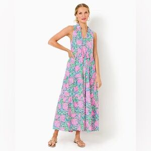 NWT Lilly Pulitzer Frenchie Blue Floral Dress